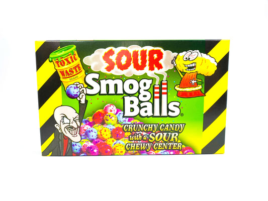 Produktbild der Toxic Waste Sour Smog Balls Halal in der 99g Schachtel