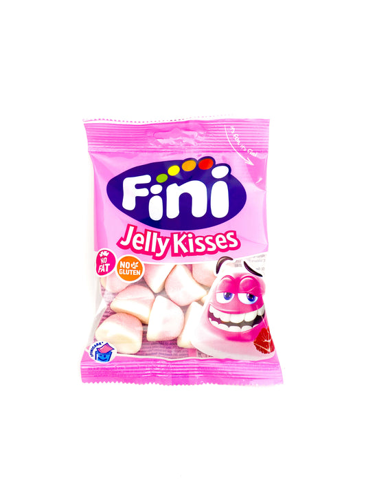 Frontansicht der Fini Jelly Kisses Halal im Erdbeer-Geschmack